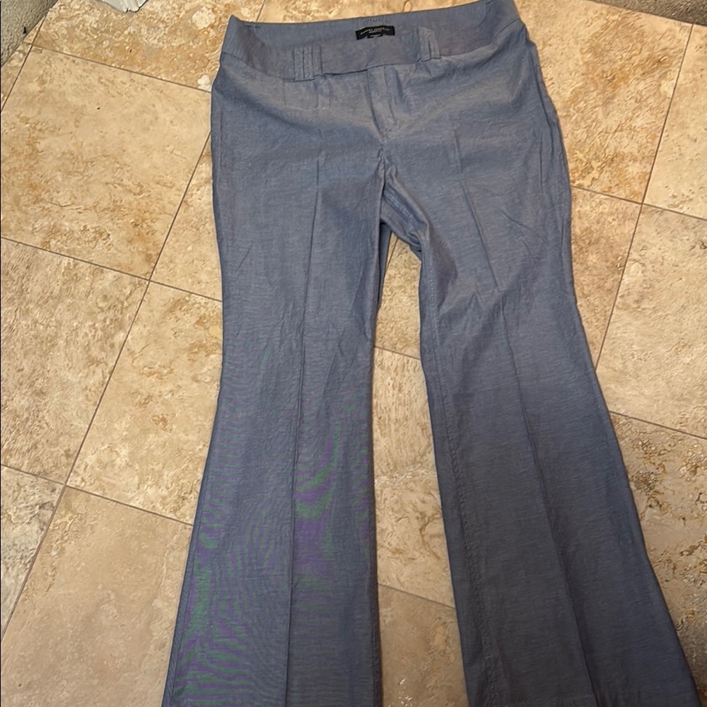 Banana Republic Dress Blue Denim 12 Stretch.